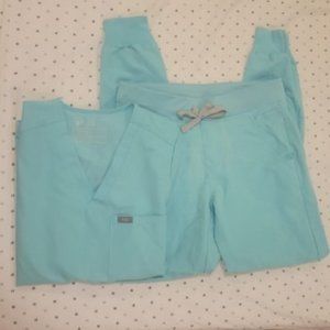 FIGS Aqua set XS regular - Like New